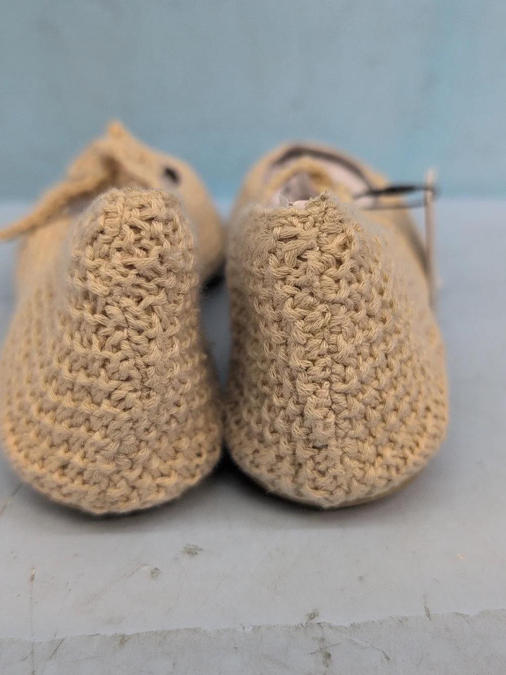 Zara Crochet Bow Ballerinas Women's Ballet Flat Shoes EU 38 Beige